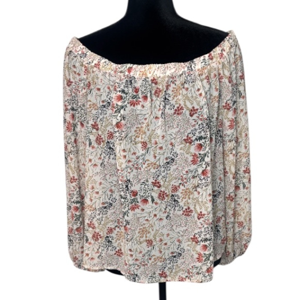 🌹Forever 21 - Multicolor Floral Off-Shoulder Blouse - Size XL